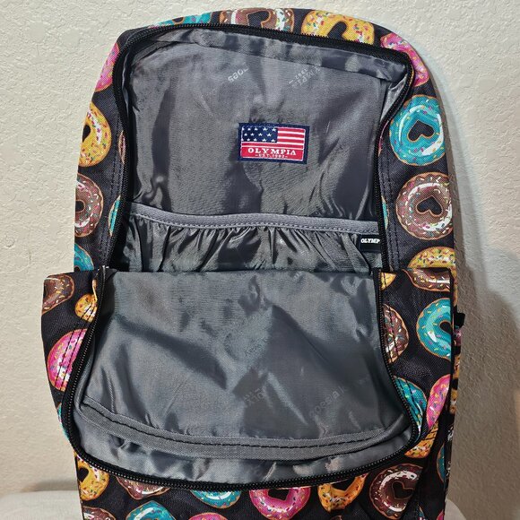 Olympia Princeton 18” Donut print Backpack (4) - Picture 4 of 4